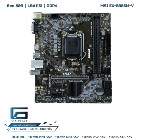 B365M PRO-VH MSI (LGA1151 - DDR4 - Gen 8&9) RENEW
