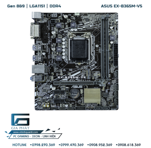 ASUS EX-B365M-V5 (LGA1151 - DDR4 - Gen 8&9) RENEW