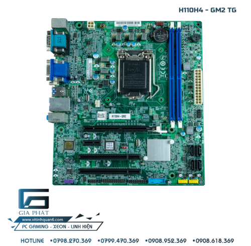 MAIN INTEL H110 H4 -GM2 (2 Khe RAM, HMDI, VGA, DVI, Cổng COM) - Socket 1151