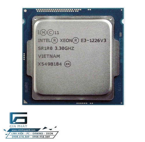 Intel Xeon E3 1226v3 (3.30GHz, 4 Nhân 4 Luồng, LGA1150)