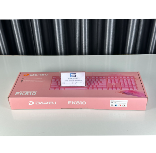 Bàn phím cơ DAREU EK810 hồng - Bule Swicth Full Box