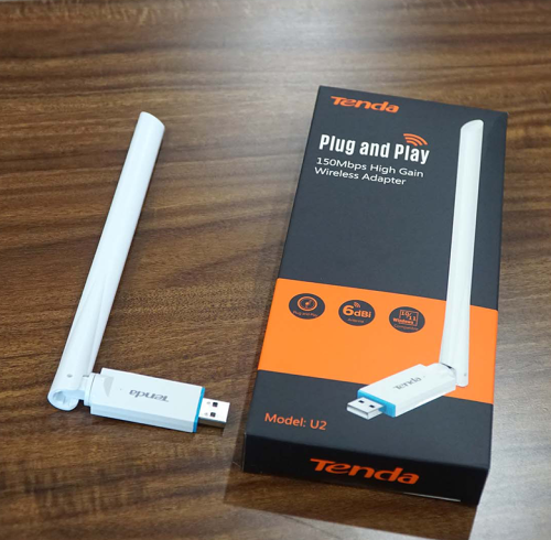 USB Wifi Tenda U2 chuẩn N tốc độ 150Mbps Anten nhạy thu cao