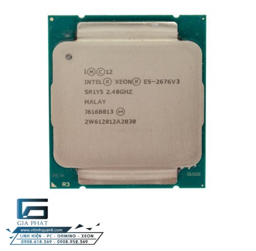 CPU Intel Xeon E5 2676V3 (2.4GHz Up To 3.2GHz, 12 nhân 24 luồng, LGA 2011-3)