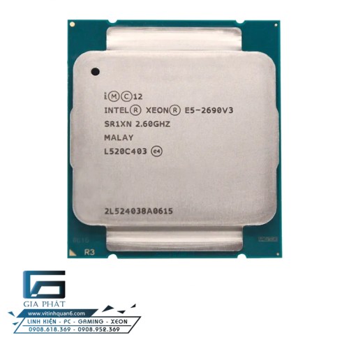 Intel Xeon E5 2690 v3 (2.6GHz up to 3.5GHz, 12 Nhân 24 Luồng, LGA2011-3)