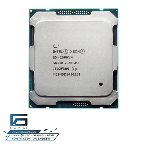 Intel Xeon E5-2696v4 (2.2GHz Turbo Up To 3.6GHz, 22 nhân 44 luồng, 55MB Cache, LGA 2011-3)