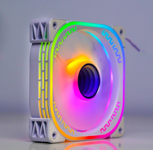Fan case PC Centaur CT-02 LED RGB Trắng (12cm) Sync RGB Hub 6 pin