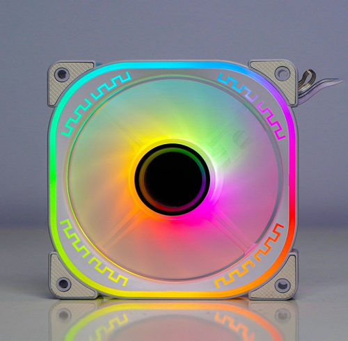 Fan case PC Centaur CT-02 LED RGB Trắng (12cm) Sync RGB Hub 6 pin