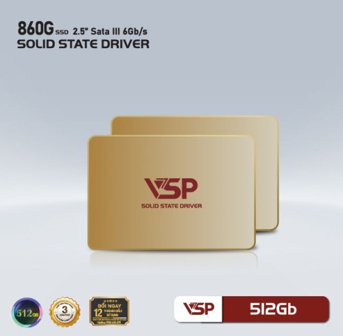Ổ CỨNG SSD VSP 860G 512GB SATA 3 2.5 inch - Hàng chính hãng