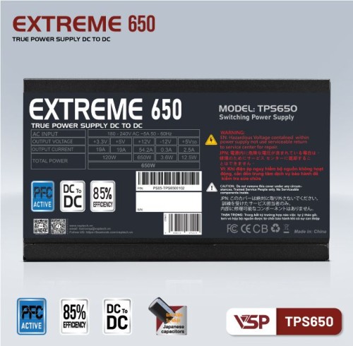 BỘ NGUỒN VSP EXTREME TPS650 DC TO DC (650W Công suất thực)