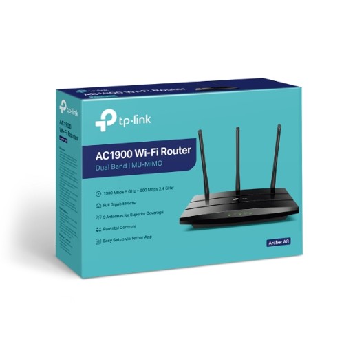 Router Wifi TP-Link Archer A8 chuẩn AC1900 MU-MIMO 2 băng tần