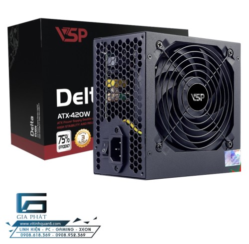 Nguồn máy tính VSP Delta ATX-420W Công suất thực