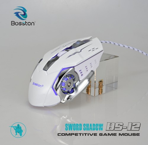 Chuột Gaming Bosston BS-12 Led màu trắng