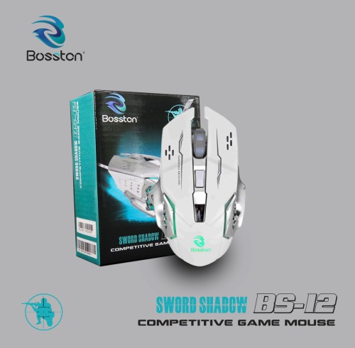 Chuột Gaming Bosston BS-12 Led màu trắng