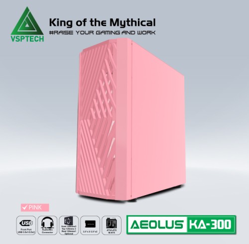 Case Gaming VSPTECH KA-300 - Pink