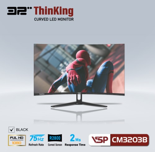 Màn hình cong LCD 32 inch VSP ThinKing CM3203B (FHD, 75Hz, LED, 2Ms)