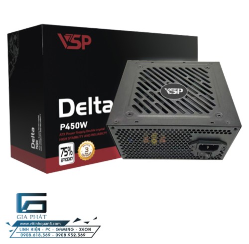 Nguồn máy tính VSP Delta P450W - Công suất thực - Ổn áp dòng điện