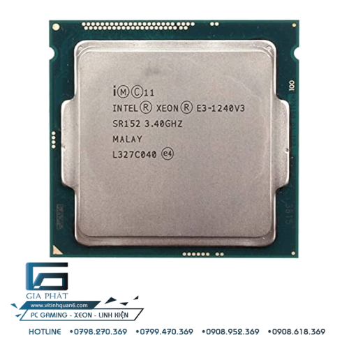 CPU Intel Xeon E3 1240V3 (3.80GHz, 8M, 4 Nhân 8 Luồng, LGA1150) Tray