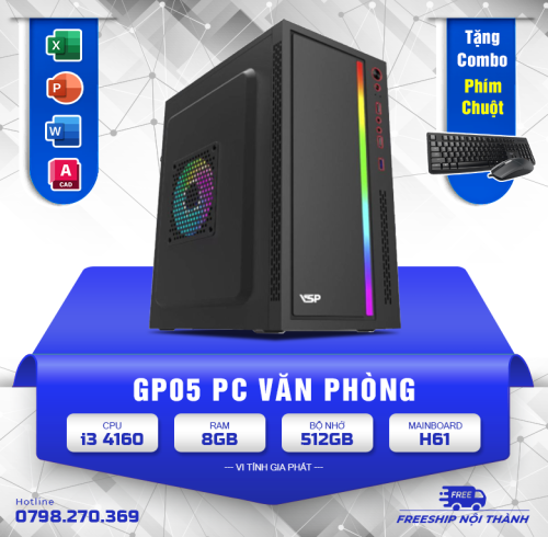 PC - GP05 - OFFICE - i5 3470 /  H61 / SSD 512GB