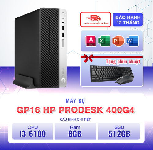 GP16 - HP ProDesk 400 G4 SFF SSD dung lượng lớn, dùng cho tác vụ văn phòng, doanh nghiệp