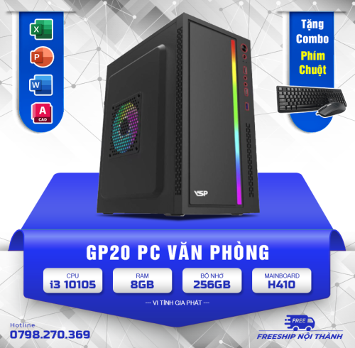 PC - GP20 - OFFICE - i3 10105 / SSD 256GB NVMe