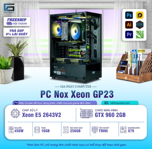 PC - GP23 - 2643V2 3.8Ghz Xung cao chiến game online Valorant, CS:GO