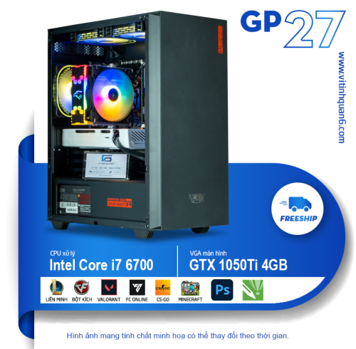 GP27 - GAMING 1050Ti i7 6700  hiệu năng cao - Siêu khuyến mãi