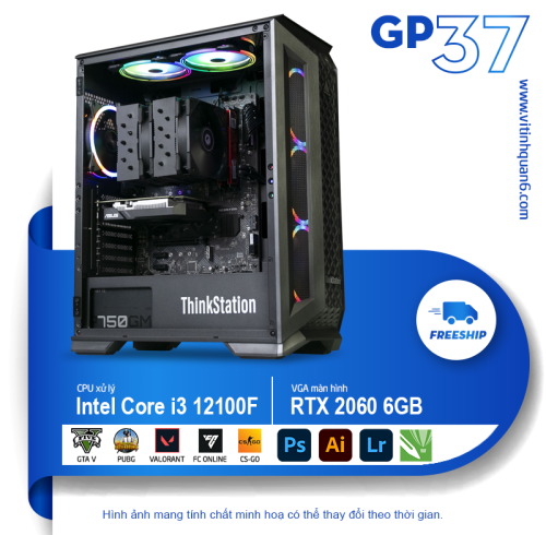PC GP37 - GAMING i3 thế hệ 12 cực kì mạnh mẽ, giá ưu đãi cân mọi game