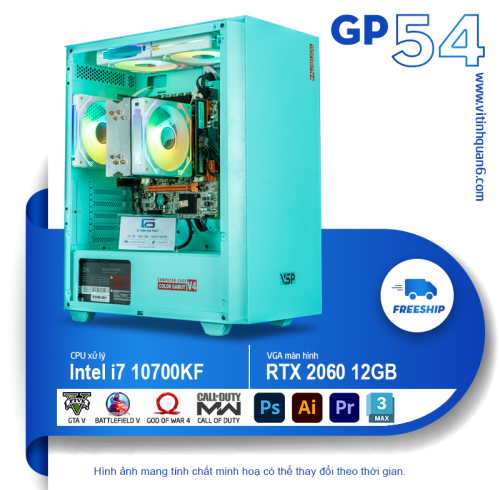 PC GP54 - Gaming AUTOBOT - i7 10700KF Design, Gaming cực mạnh