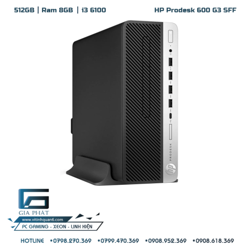 GP15 - HP ProDesk 600 G3 SFF - SSD dung lượng lớn, dùng cho tác vụ văn phòng, doanh nghiệp