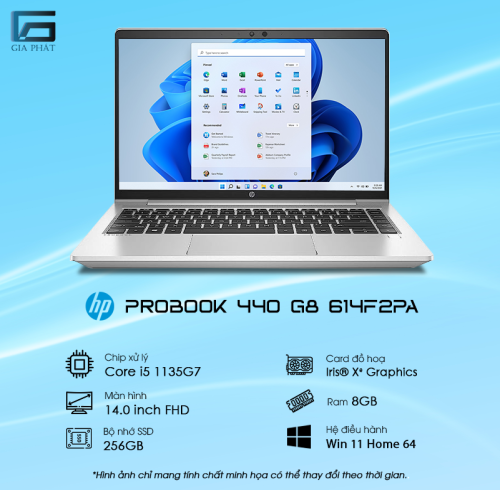 Laptop HP ProBook 440 G8 614F2PA (tặng sẵn Ram)