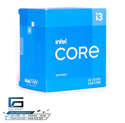 CPU Intel Core i3 10105 (4.4GHz, 8M, 4 Nhân 8 Luồng) Box