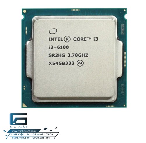 CPU Intel Core i3 6100 (3.70GHz, 3M, 2 Nhân 4 Luồng) TRAY
