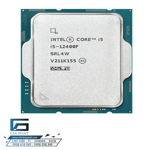 CPU Intel Core I5 12400F (LGA1700, 3.00 GHz, 6 Cores 12 Threads) TRAY