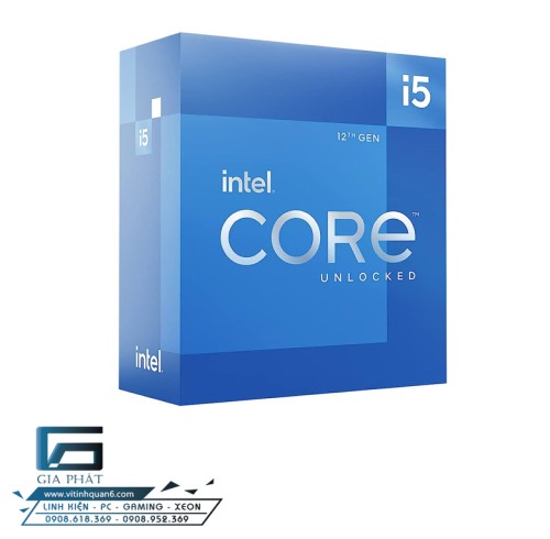 CPU Intel Core i5-12500 (Up To 4.60GHz, 6 Nhân 12 Luồng,18MB Cache, Alder Lake) BOX CHÍNH HÃNG