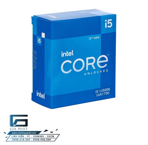 CPU Intel Core i5-12600K (Up To 4.90GHz, 10 Nhân 16 Luồng,20MB Cache, Alder Lake)