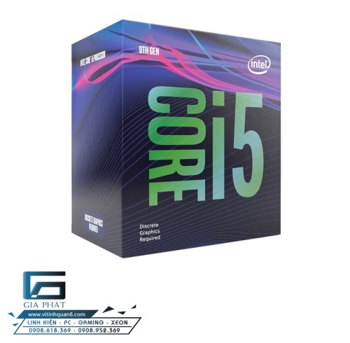 CPU Intel Core i5-9500F BOX (3.0GHz turbo 4.4GHz, 6 nhân 6 luồng, 9MB)