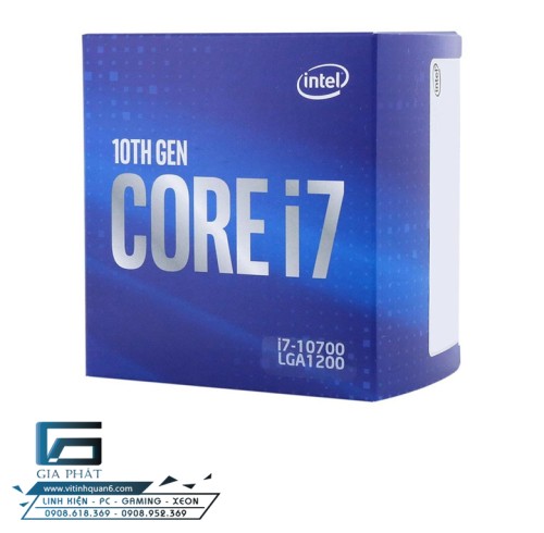 CPU Intel Core i7 10700 (2.90 Up to 4.80GHz, 16M, 8 Cores 16 Threads) Box Chính Hãng