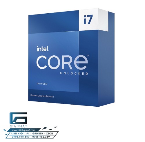 CPU Intel Core i7 13700KF (Up to 5.4GHz, 16 Nhân 24 Luồng, 24MB) Box