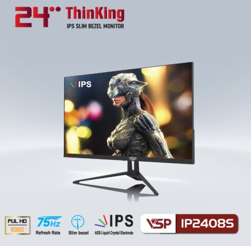 Màn hình ThinKing 24 inch tràn viền IPS IP2408S (Full-HD, 75hz, IPS)