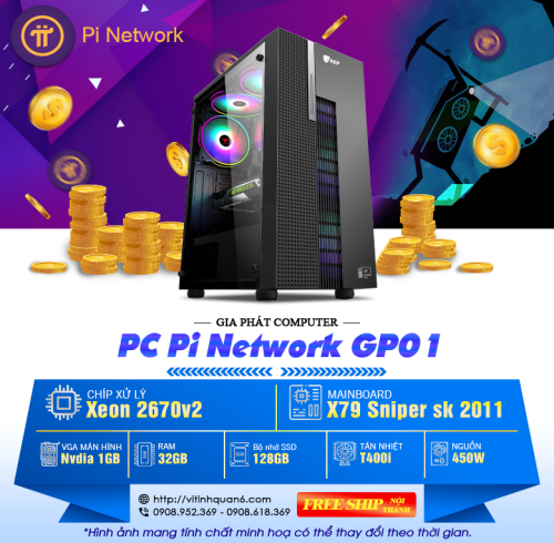 PC - GP01 - Pi Cấu hình máy đào Pi X79 Pi079