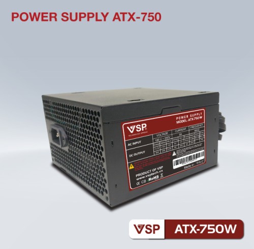 Nguồn máy tính VSP 750 230W (Nguồn văn phòng chạy được card 730) Ver2.0