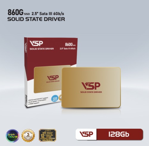 Ổ cứng SSD 128GB VSP 860G QVE 128Gb - Hàng chính hãng VSP