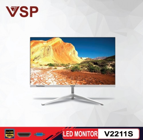 Màn hình LED 21 inch VSP V2211S (1920x1080, HDMI, 75Hz) - Trắng 