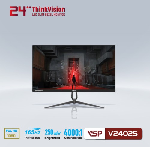 Màn hình gaming VSP 24 inch V2402S (VA, FHD, 165Hz, 5Ms)