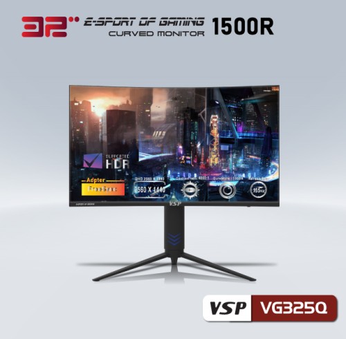 Màn hình cong VSP 2K 32inch ESport Gaming VG325Q (2K 165Hz)