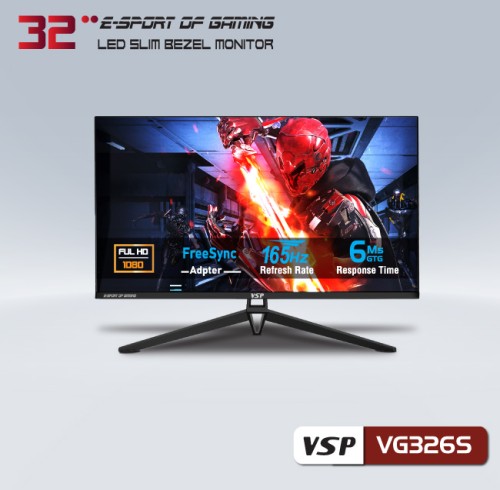 Màn hình LCD 32 inch VSP VG326S Gaming (FHD, VA, 165Hz, 6Ms)