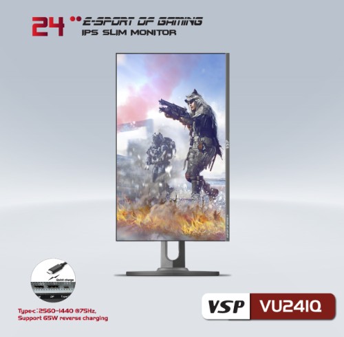 Màn hình 24 inch VSP VU241Q (2K, 75hz, IPS, 7ms)