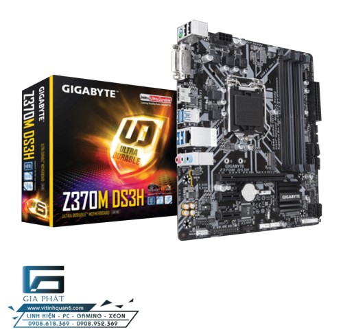 Mainboard Gigabyte Z370M-DS3H (Chipset Intel Z370/ Socket LGA1151/ VGA onboard)