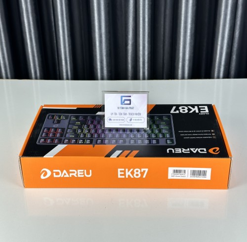 Bàn phím cơ Gaming DAREU EK87 - Black (Multi-LED) Full Box