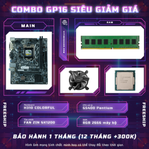 Combo GP16 Linh Kiện - Main H310 + G5400 + DDR4 4GB 2133 siêu giảm giá